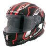 LS2 FF302 Space Matt Black Red Full Face Helmet