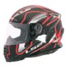 LS2 FF302 Space Matt Black Red Full Face Helmet 2