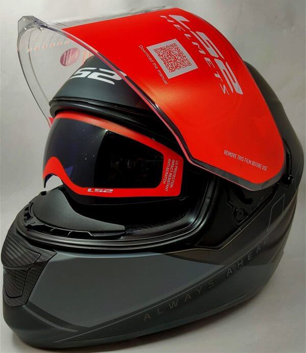 LS2 FF320 Stream Evo Path Matt Black Grey Full Face Helmet