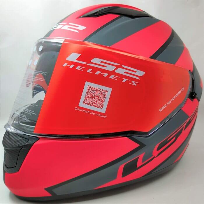 LS2 FF320 Stream Evo Rex Matt Black Red Full Face Helmet | Custom Elements