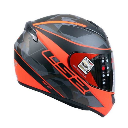 LS2 FF352 Recruit Gloss Black Red Full Face Helmet 3