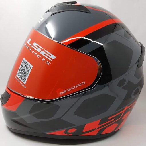 LS2 FF352 Rookie Mein Gloss Black Red Full Face Helmet