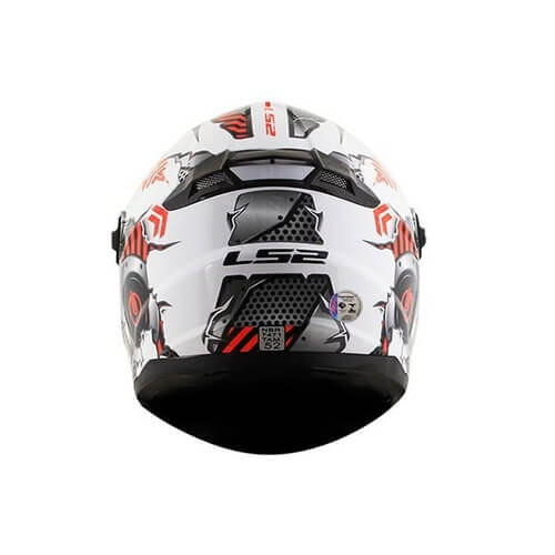 LS2 FF392 Mini Machine Gloss White Full Face Helmet 1