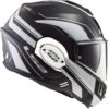 LS2 FF399 Valiant Lumen Matt Black White Full Face Helmet 5