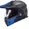 LS2 MX436 Cobra Matt Black Grey Blue Full Face Helmet