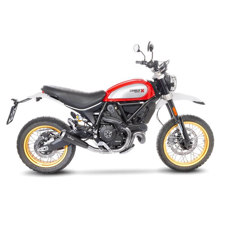 LeoVince GP One SS Slip On Exhaust for Ducati Scrambler 800 Desert Sled