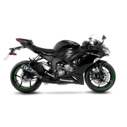 LeoVince LV 10 Carbon Fiber Slip On Exhaust for Kawasaki NINJA ZX 6R 1