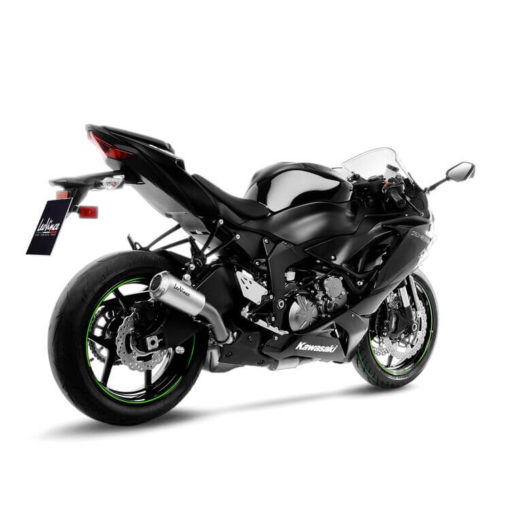 LeoVince LV 10 SS Slip On Exhaust for Kawasaki NINJA ZX 6R 5