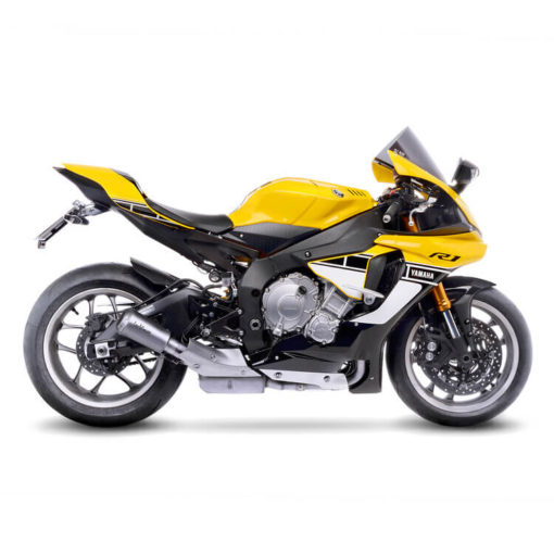 LeoVince LV 10 SS Slip On Exhaust for Yamaha YZF R1M 4