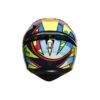 AGV K1 Top Soleluna 2017 Gloss Black Yellow Full Face Helmet 6