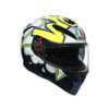 AGV K3SV Multi MPLK Gloss Bubble Blue White Fluorescent Yellow Full Face Helmet
