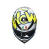 AGV K3SV Multi MPLK Gloss Bubble Blue White Fluorescent Yellow Full Face Helmet 7