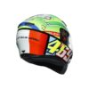 AGV K3SV Top MPLK Rossi Mugello 2017 Gloss Black Green Full Face Helmet 5
