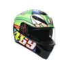 AGV K3SV Top MPLK Rossi Mugello 2017 Gloss Black Green Full Face Helmet 8