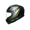 AGV K6 Multi MPLK Gloss Flash Grey Black Lime Full Face Helmet 5