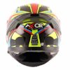 AXOR APEX VIVID Gloss Black Flurorescent Yellow Full Face Helmet 4