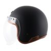 AXOR JET Leather Gloss Dull Slate Open Face Helmet 3