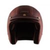 AXOR JET Leather Oil Gloss Beige Brown Open Face Helmet 4