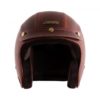 AXOR JET Leather Oil Gloss Brown Open Face Helmet 4