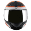 AXOR RAGE PULSE Gloss Black Orange Full Face Helmet