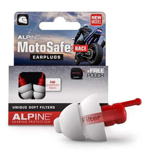 Alpine Hearing Protection Earplugs Motosafe Race