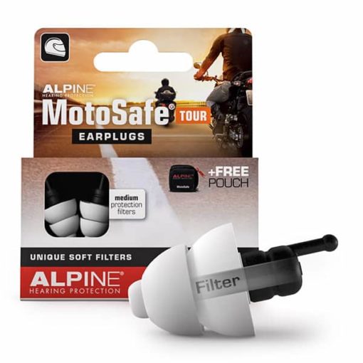 Alpine Hearing Protection Earplugs Motosafe Tour