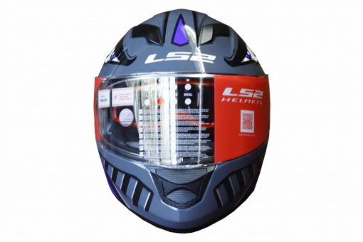 LS2 FF320 Badas Gloss Black Blue Full Face Helmet 1