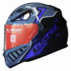 LS2 FF320 Badas Gloss Black Blue Full Face Helmet