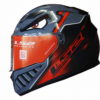 LS2 FF320 Badas Gloss Black Red Full Face Helmet