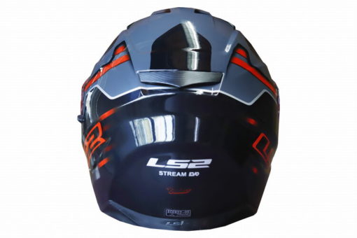LS2 FF320 Badas Gloss Black Red Full Face Helmet 2