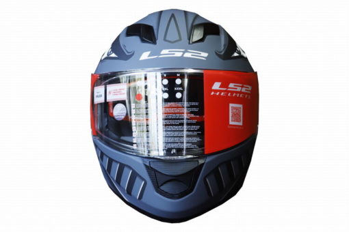 LS2 FF320 Badas Matt Black Grey Full Face Helmet 1