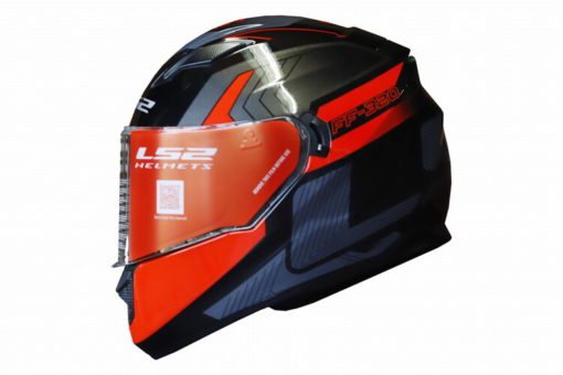 LS2 FF320 Exo Gloss Black Red Full Face Helmet