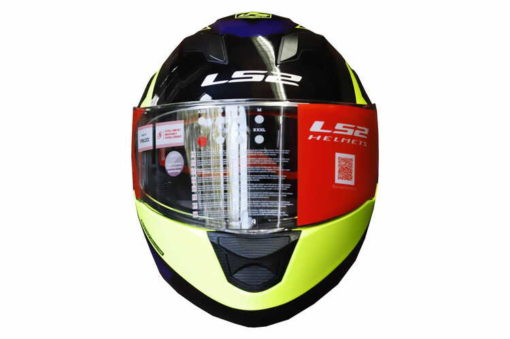 LS2 FF320 Exo Matt Black Fluorescent Yellow Full Face Helmet 4