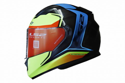 LS2 FF320 Flaux Gloss Black Fluorescent Yellow Full Face Helmet