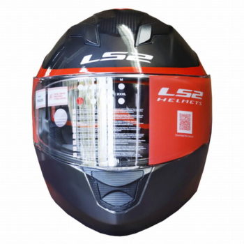 LS2 FF320 Flaux Gloss Black Red Full Face Helmet 1
