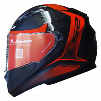 LS2 FF320 Flaux Gloss Black Red Full Face Helmet