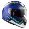 LS2 FF320 Stream Evo Axis Gloss White Blue Full Face Helmet 2