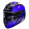 LS2 FF320 Stream Evo Stash Gloss Black Blue Full Face Helmet 6JPG