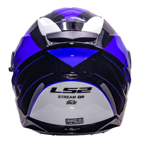 LS2 FF320 Stream Evo Stash Gloss Black Blue Full Face Helmet 9JPG