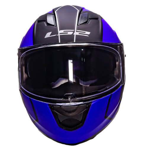 LS2 FF320 Stream Evo Stash Matt Black Blue Full Face Helmet 8JPG
