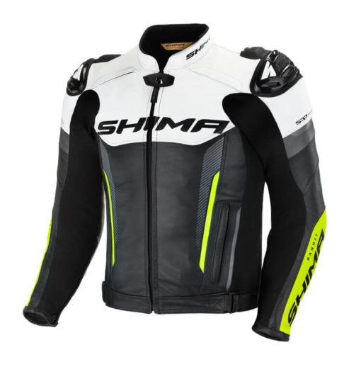 Shima Bandit Black White Fluorescent Green Riidng Jacket