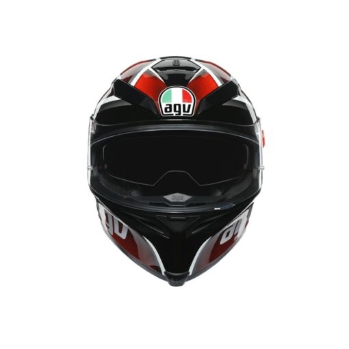 AGV K5 S Multi MPLK Gloss Tempest Black Red Full Face Helmet 4