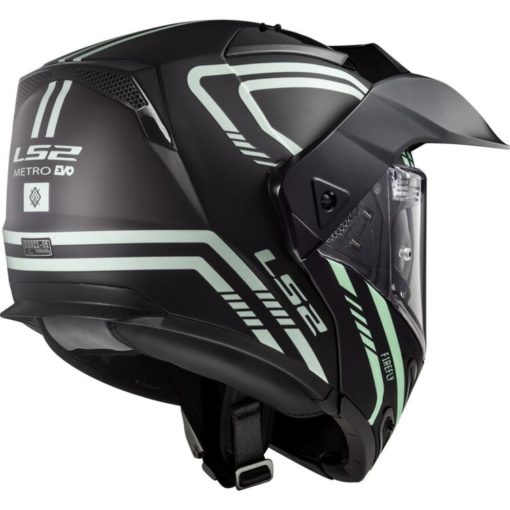 LS2 FF324 Metro Evo Firefly Matt Black White Full Face Helmet 1