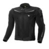 Shima Piston Leather Mesh Black Riding Jacket