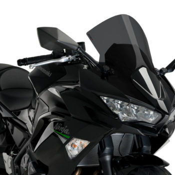 Puig R Racer Light Smoke Windscreen for Kawasaki Ninja 650 2020 2021
