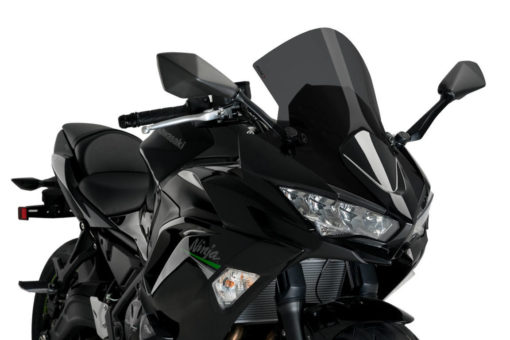 Puig R Racer Light Smoke Windscreen for Kawasaki Ninja 650 2020 2021