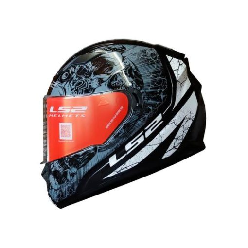 FF320 Stream Evo Throne Gloss Black Titanium Helmet 2