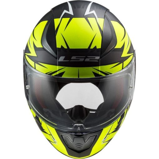 LS2 FF353 Rapid Cromo Gloss Black Fluorescent Yellow Full Face Helmet 2