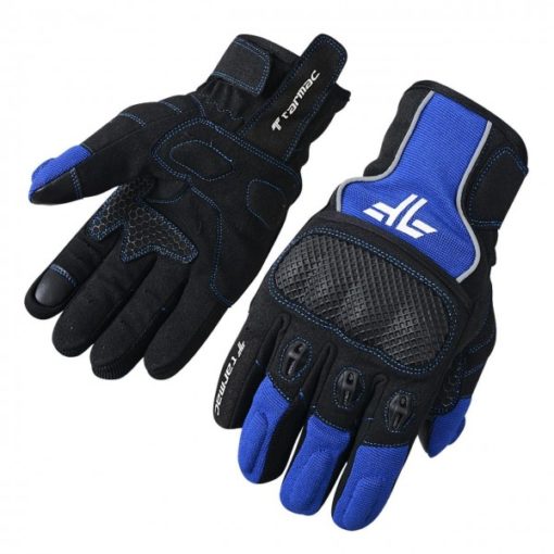 Tarmac Tex Black Blue Riding Gloves