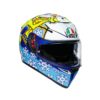 AGV K3 SV Top MPLK Rossi Winter Test 2016 Matt Blue White Yellow Full Face Helmet 1